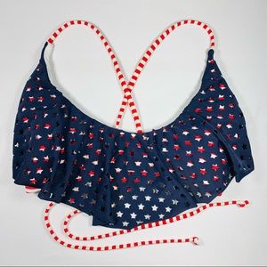 ☘️5 for $25☘️ Xhilaration Patriotic Halter Swim Top Juniors
